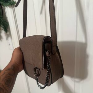 Madden Girl’s Small Elegant Brown Crossbody Bag